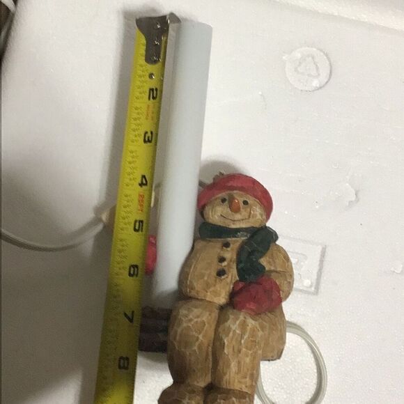 Set of three vintage, holiday, welcome, lambs snowman, angel and Santa Claus - Picture 13 of 16